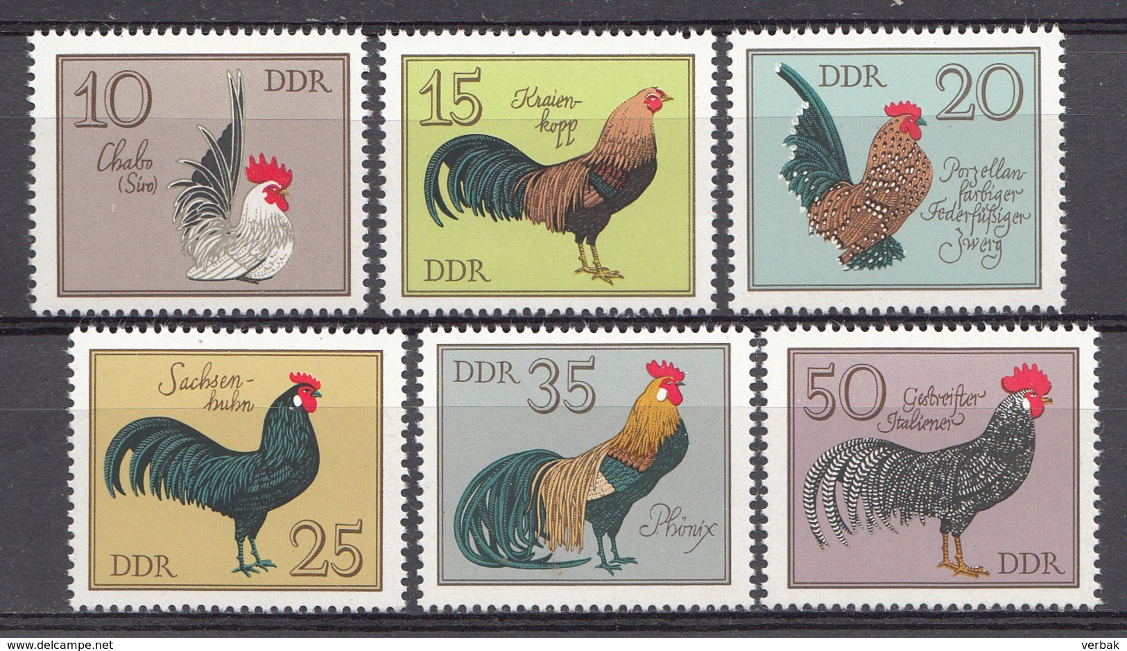 Allemagne DDR 1979  Mi.nr.: 2394-2399 Geflügelrassen  Neuf Sans Charniere /MNH / Postfris - Neufs