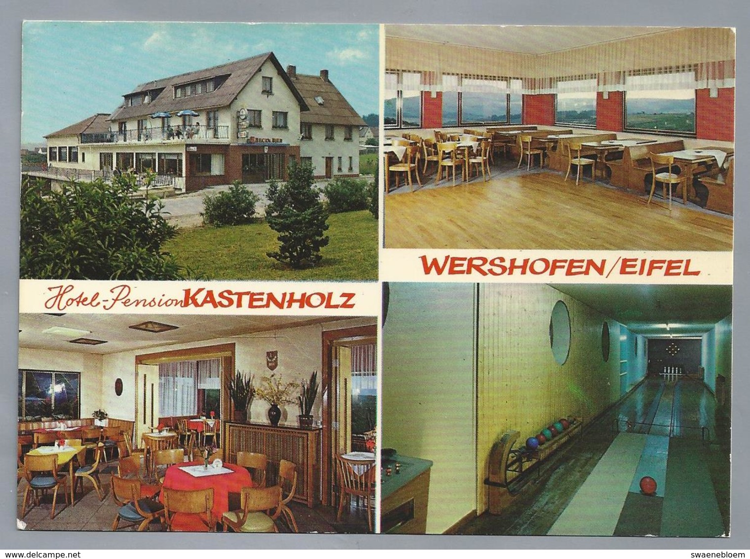 DE.- WERSHOFEN / EIFEL. Hotel Pension KASTENHOLZ. Ongelopen. - Hotel's & Restaurants