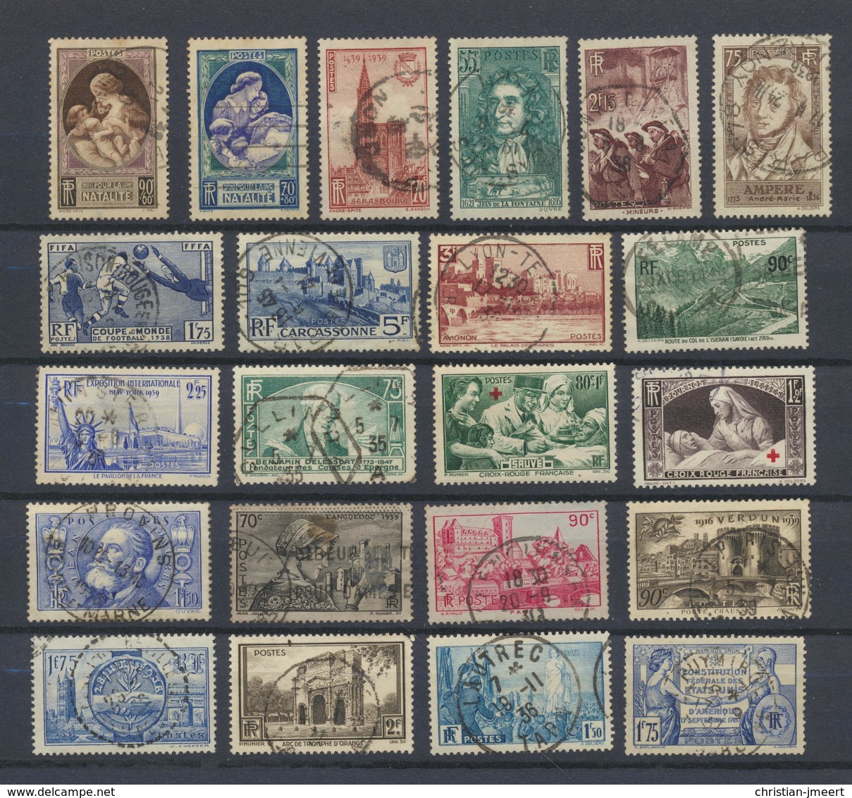 FRANCE  Lot De Timbres Oblitérés - Collections