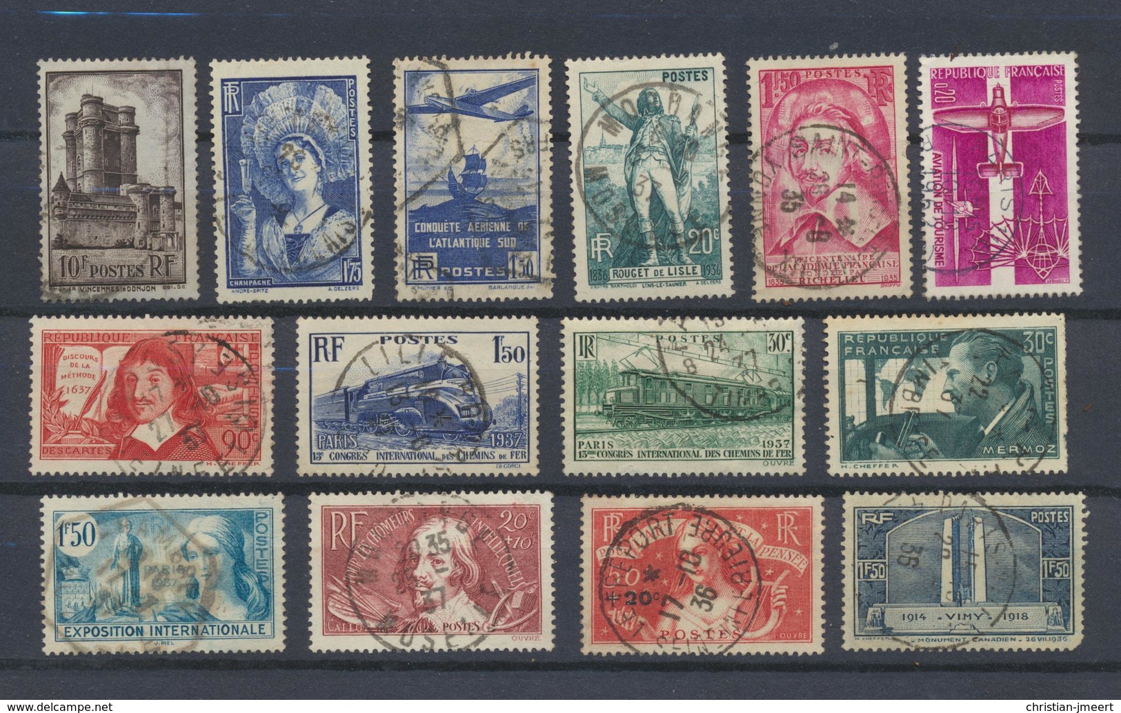 FRANCE  Lot De Timbres Oblitérés - Collections