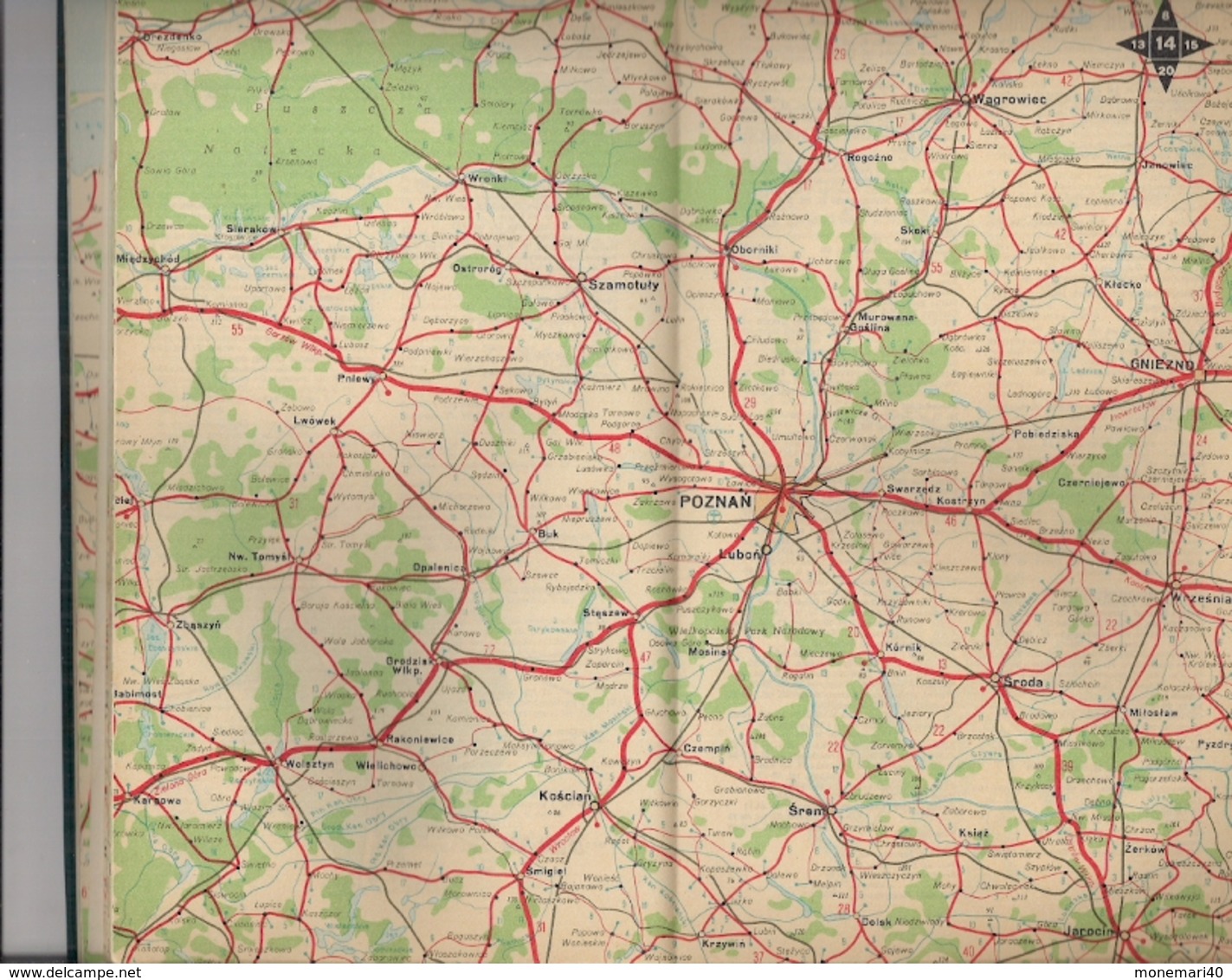 POLOGNE (ATLAS SAMOCHODOWY POLSKI)  - PANSTWOWE PRZDSIEBIORSTWO WYDAWNICTW KARTOGRAFICZNYCH