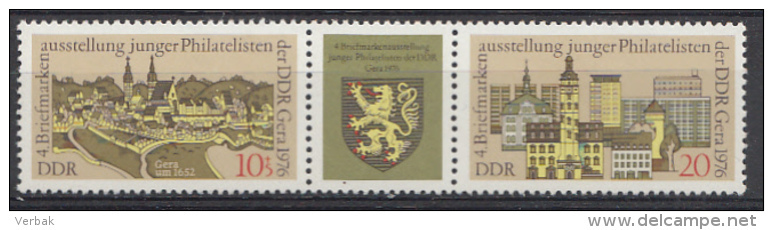 OOST-DUITSLAND MI.NR.2153-2154 Briefmarkenausstellung, Gera 1976 MNH / POSTFRIS / NEUF SANS CHARNIERE - Neufs