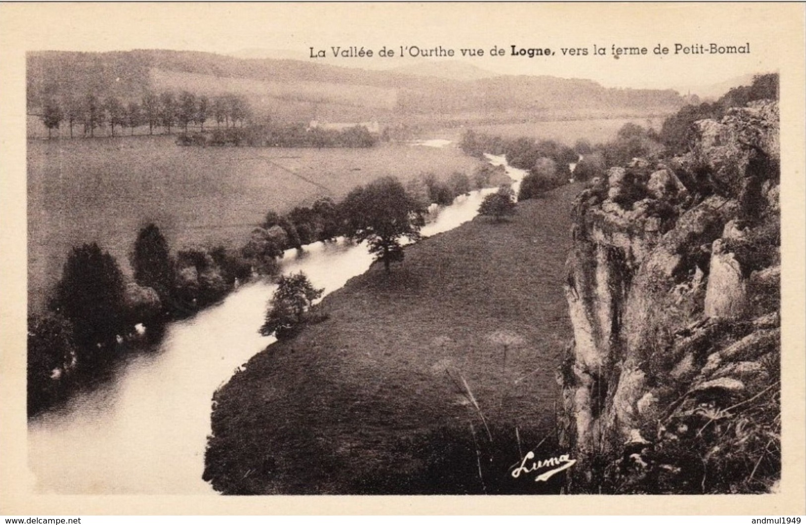 La Vallée De L'Ourthe Vue De LOGNE, Vers La Ferme De Petit-Bomal - Ferrières