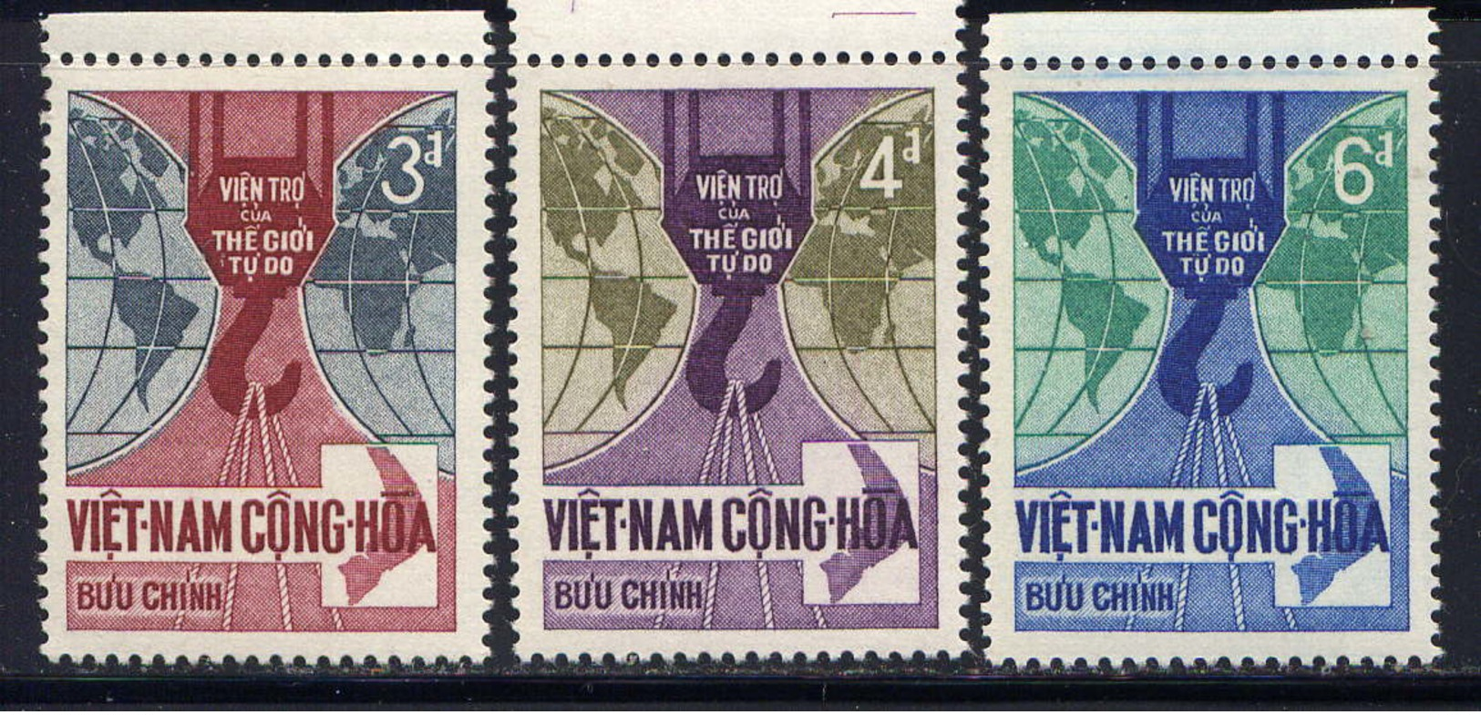 VNS - 281/283** - AIDE AU MONDE LIBRE - Viêt-Nam