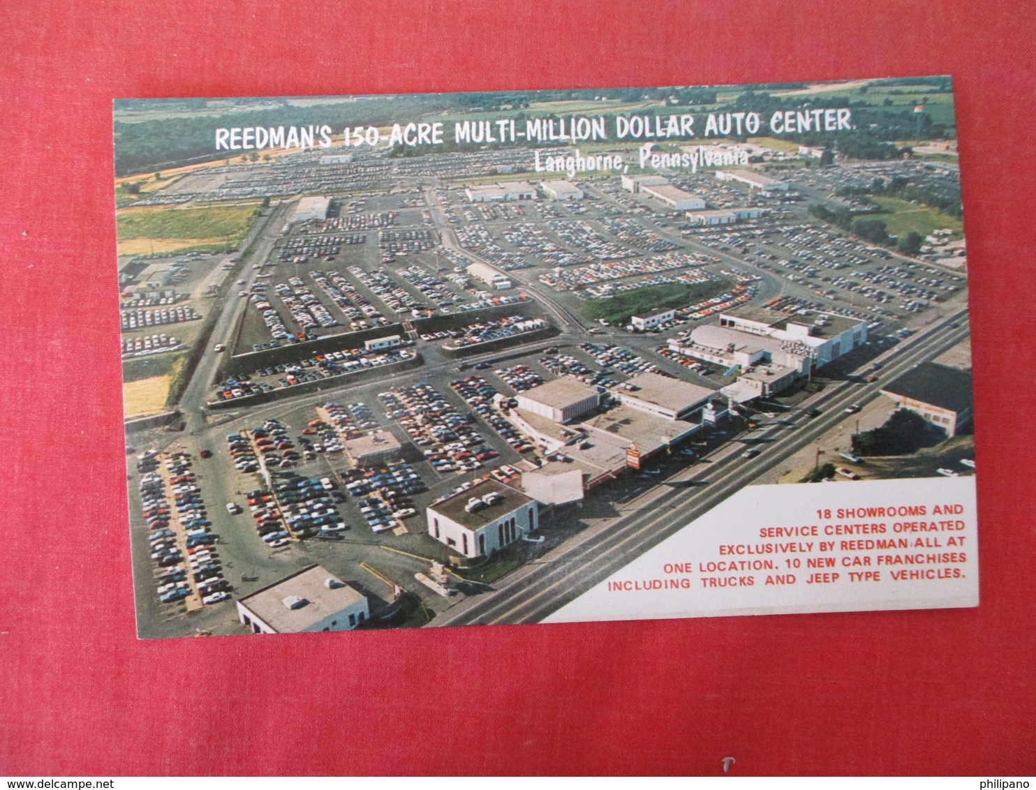 Aerial View Worlds Larget Car & Truck Center Langhorne Pa.    Ref 3165 - Other & Unclassified