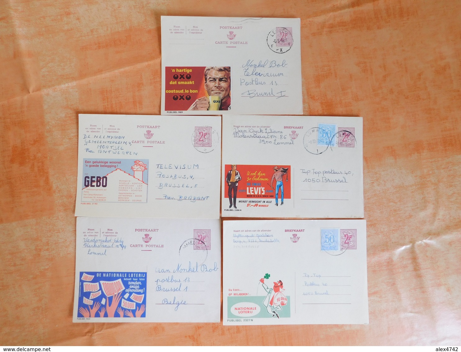 Lot De 5 Entiers Postaux Publibel (H1) - Publibels