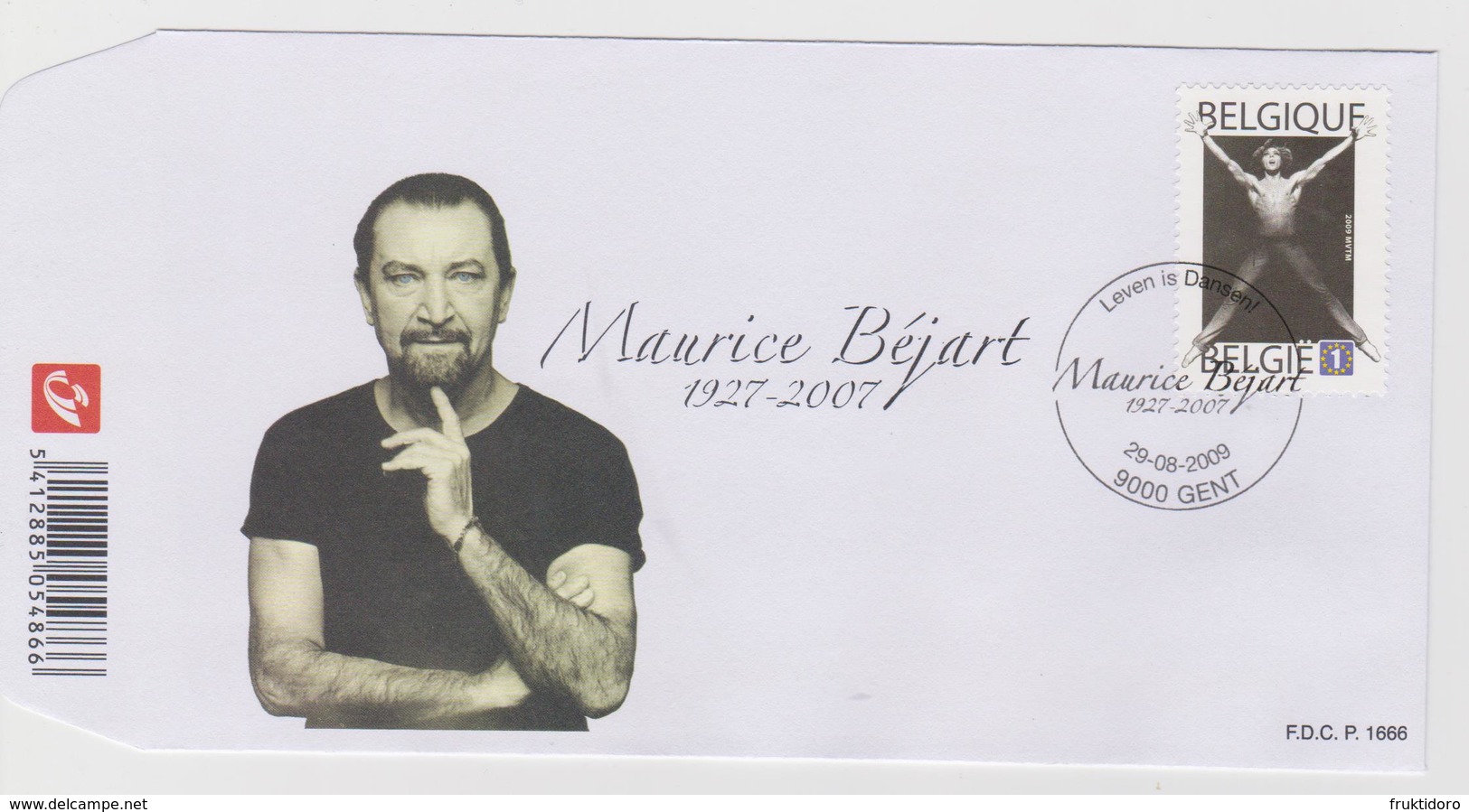 België - Belgium - Belgique FDC 1666 Personalities - Maurice Béjart - Mi 3974 - 2001-2010