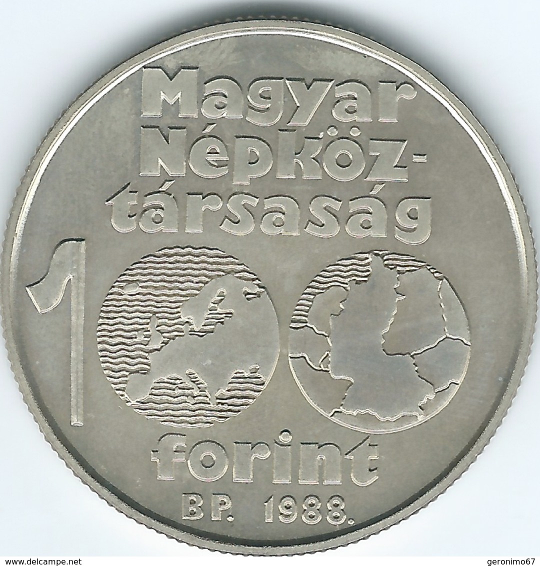 Hungary - 100 Forint - European Football Championships 1988 - 1988 - KM665 - Hongrie