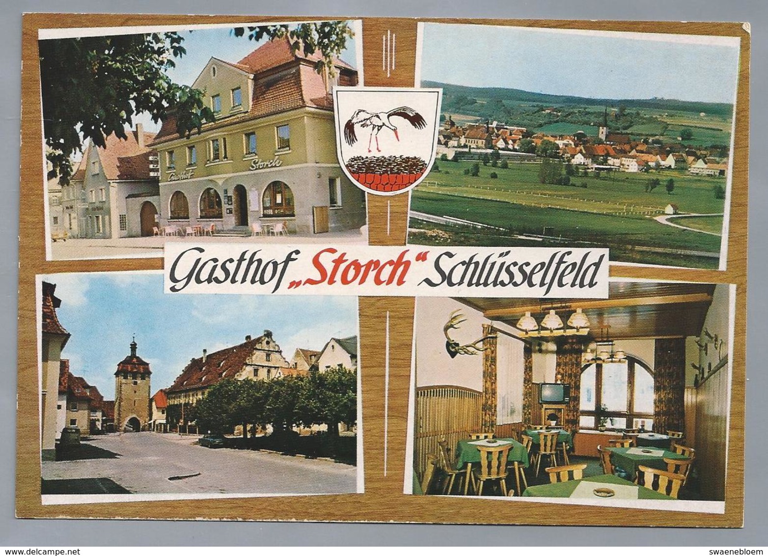 DE.- SCHLÜSSENFELD. Gasthof STORCH. - Hotel's & Restaurants