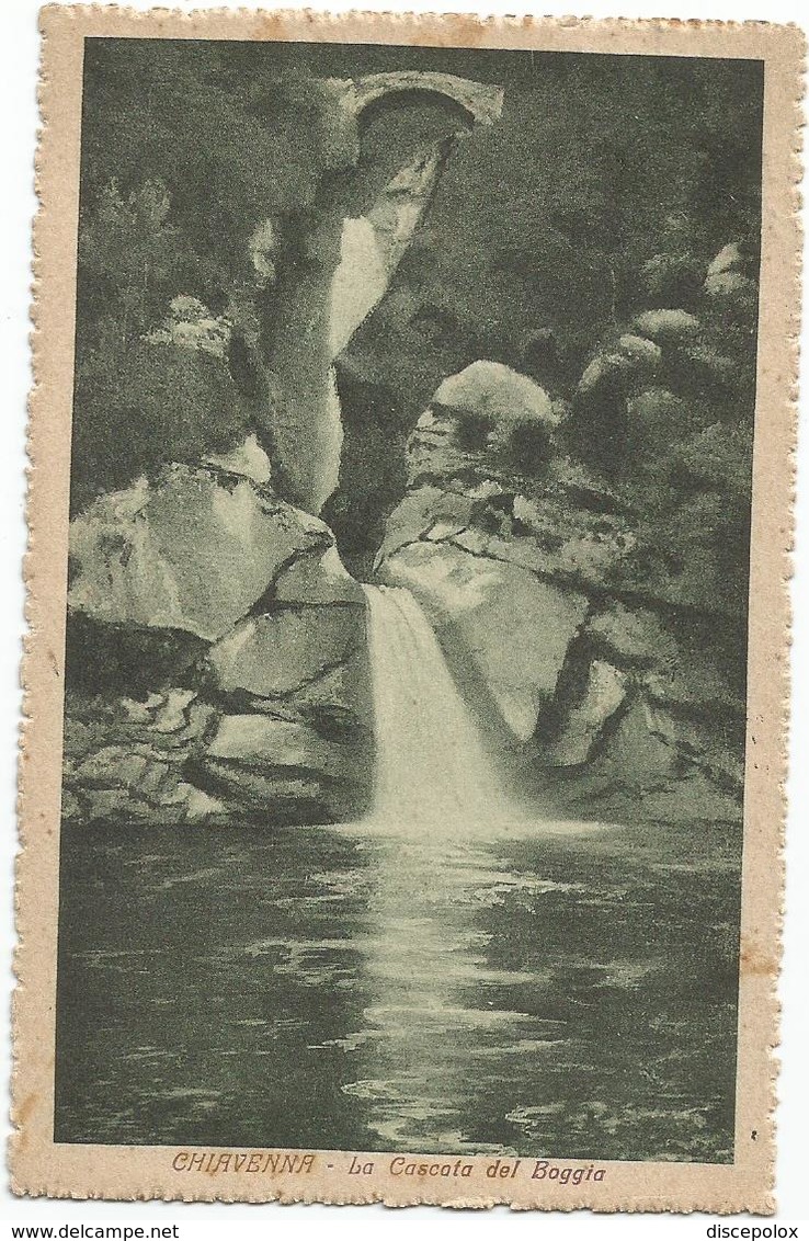 W1197 Chiavenna (Sondrio) - La Cascata Del Boggia / Viaggiata 1925 Francobollo Da 15 Centesimi Sovrastampato 10 - Altri & Non Classificati