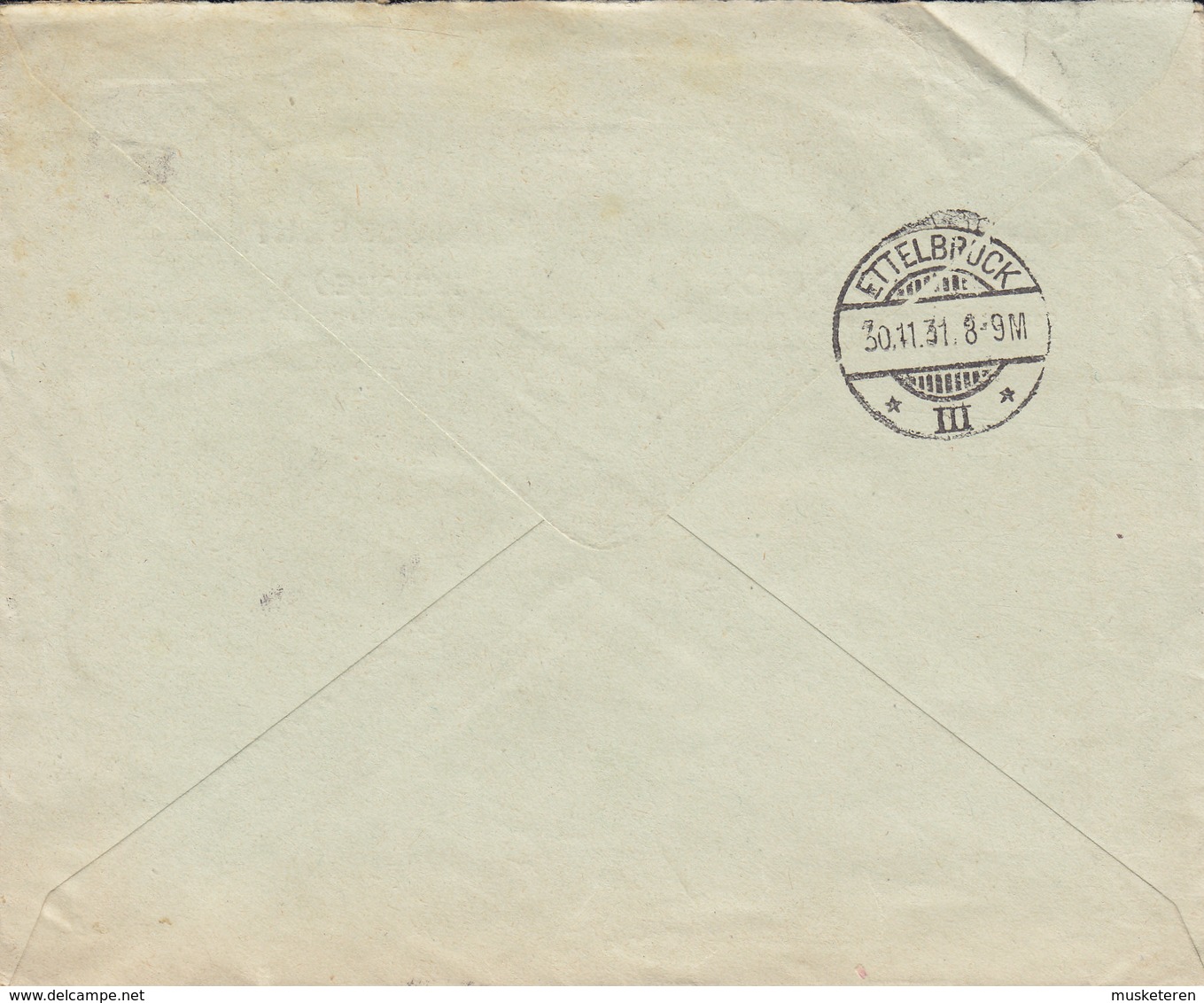 Belgium RÓSERAIE PIÉRARD & GODEFROID, FRANCORCHAMPS 1931 Cover Lettre ETTELBRÜCK Luxembourg (2 Scans) - Briefe U. Dokumente