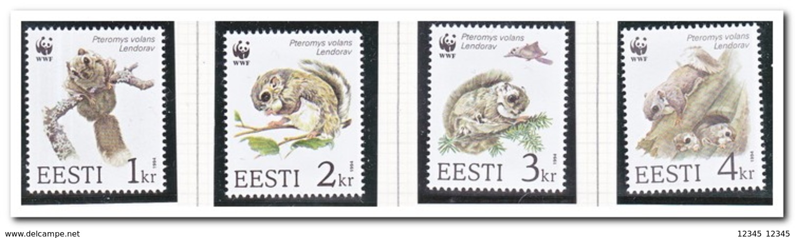 Estland 1994, Postfris MNH, Animals, WWF - Estland