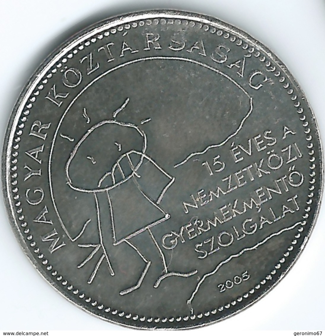 Hungary - Republic - 2005 - 50 Forint - International Children's Safety Service - KM780 - Hungary