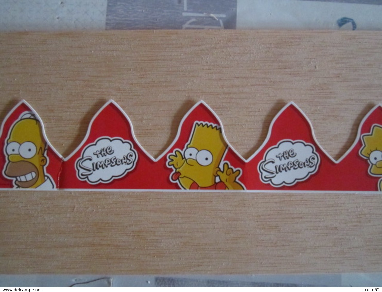 THE SIMPSONS COURONNE DE GALETTE DES ROIS Vintage Carton - Autres & Non Classés