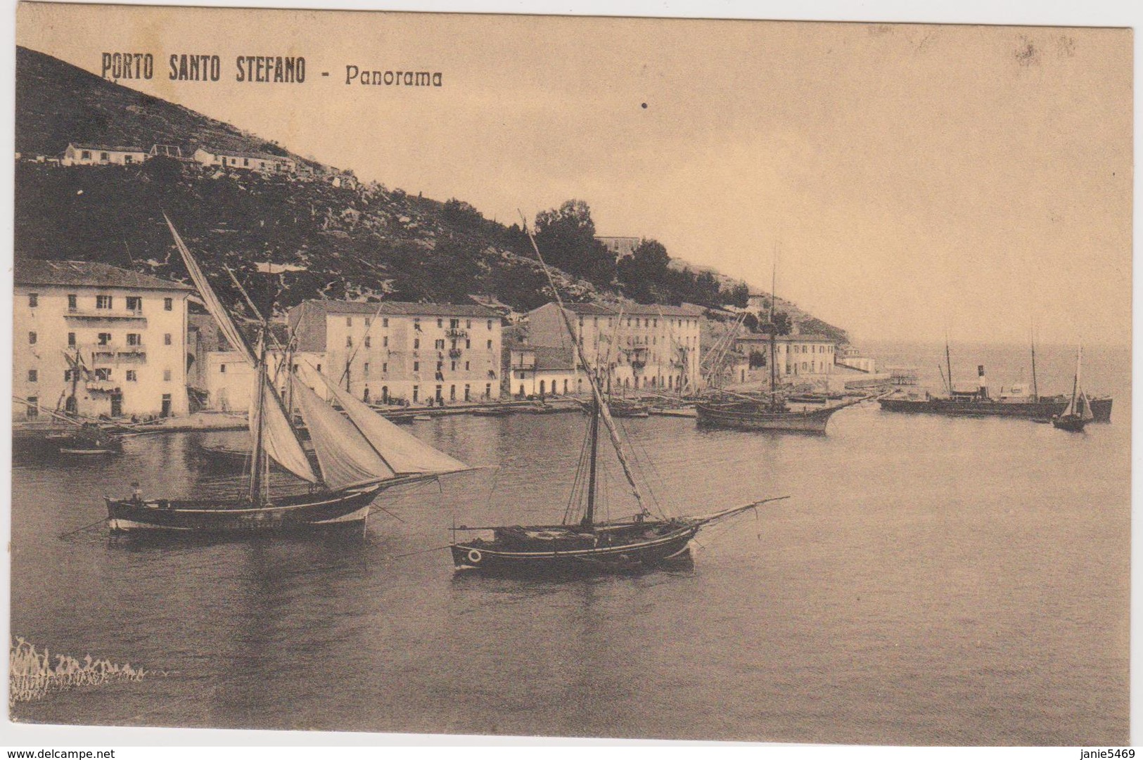 Italy 1906 Navigazione Generale Italiana Postcard - Postal Parcels
