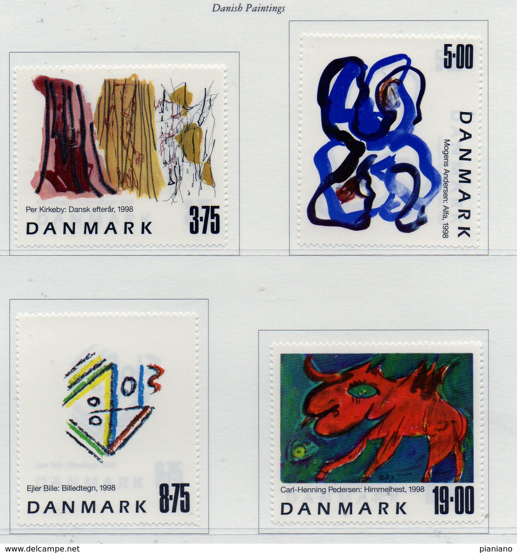 PIA - DANIMARCA -1998 : Quadri Di Pittori Danesi -  (Yv   1193-96) - Nuovi