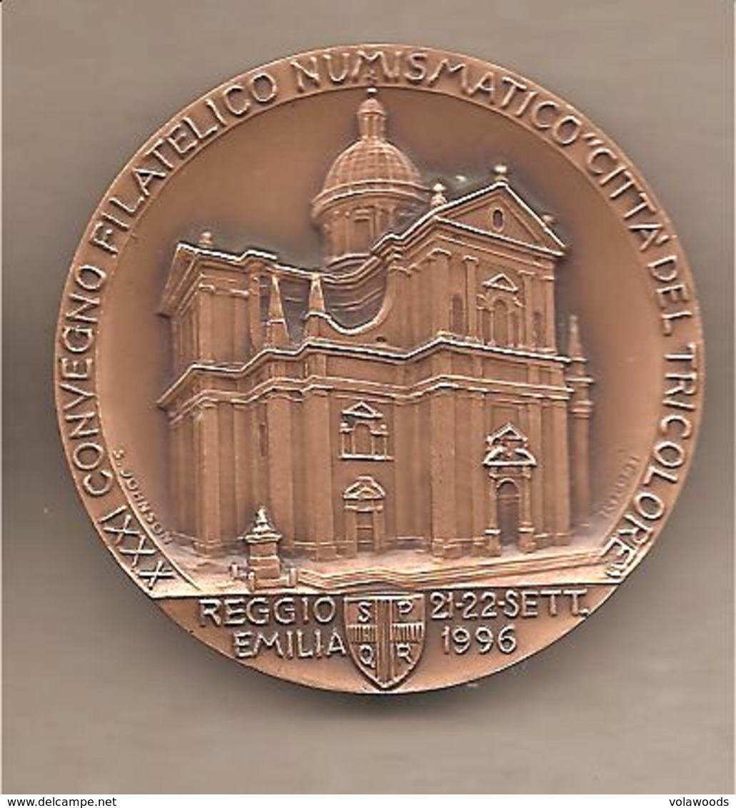 Italia - Medaglia In Bronzo: XXXII Convegno Numismatico Reggio Emilia - 4° Centenario Miracolo Madonna Ghiara - 1996 - Altri & Non Classificati