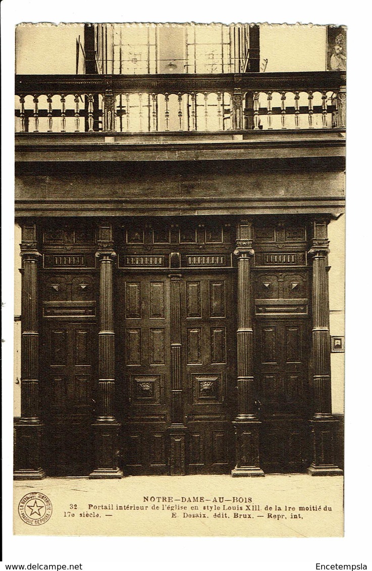 CPA - Carte Postale - Belgique- Notre Dame Au Bois(Jesus Eik)Portail Intérieur De L'Eglise VM628 - Overijse