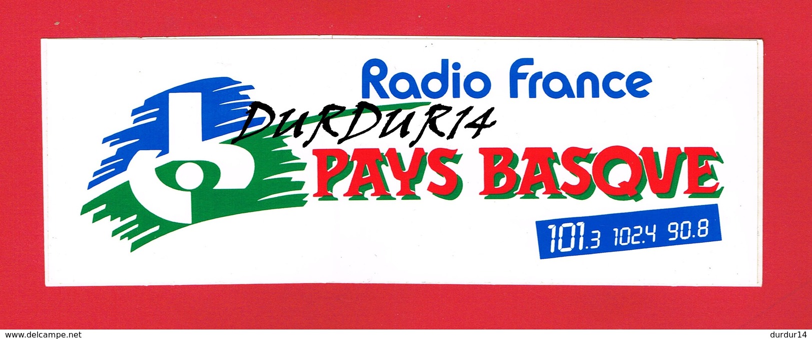 1 Autocollant RADIO FRANCE PAYS BASQUE - Stickers