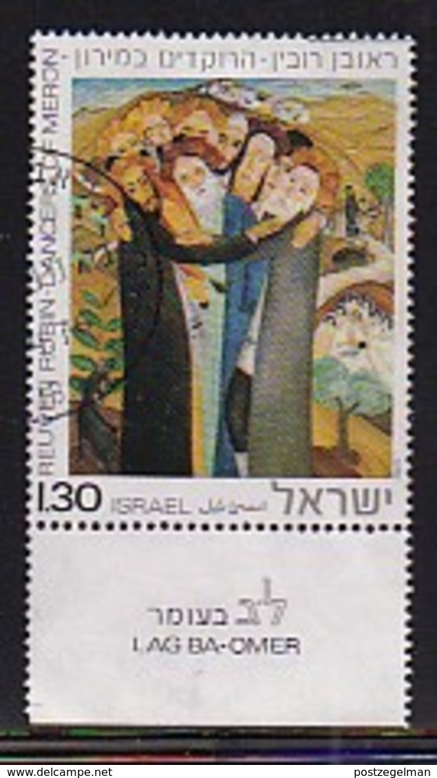 ISRAEL, 1976, Used Stamp(s), With Tab, Lag Ba Omer Festival, SG633, Scannr. 17465, - Used Stamps (with Tabs)