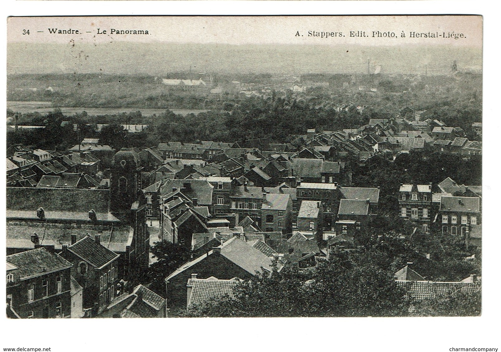 Wandre - Le Panorama - 1913 - Edit. A. Stappers - 2 Scans - Liege