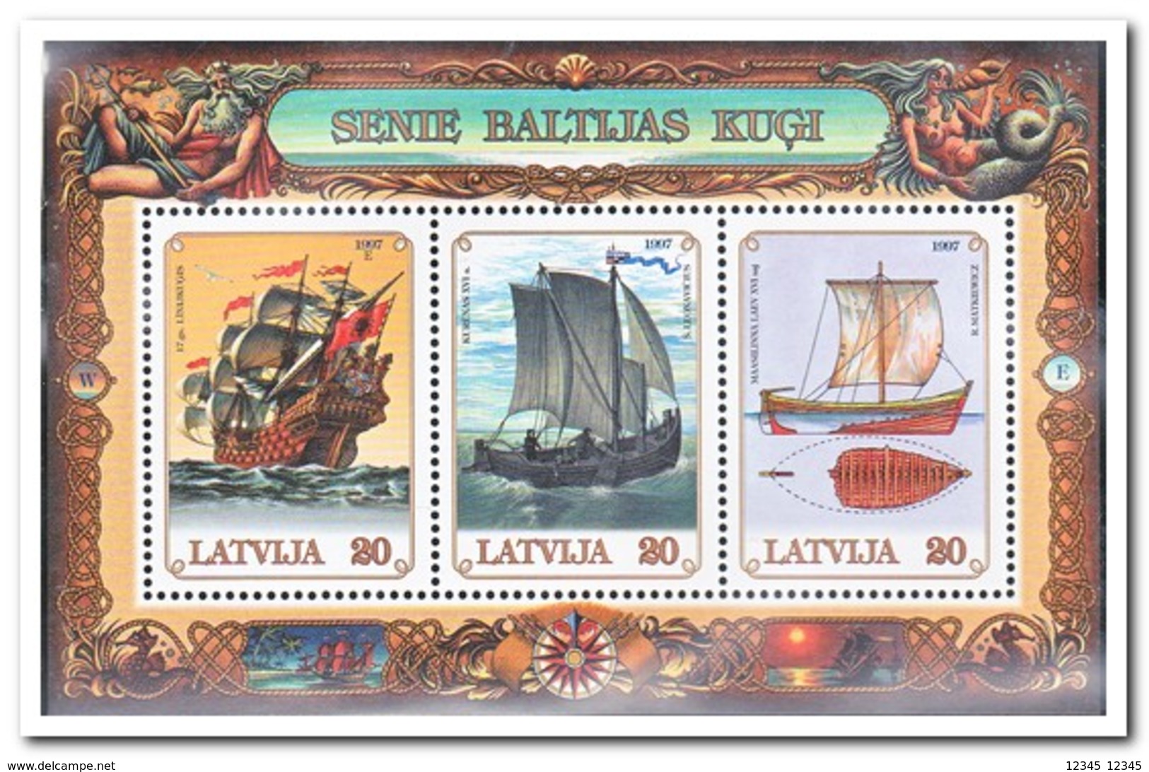 Letland 1997, Postfris MNH, Boat, Ship - Letland