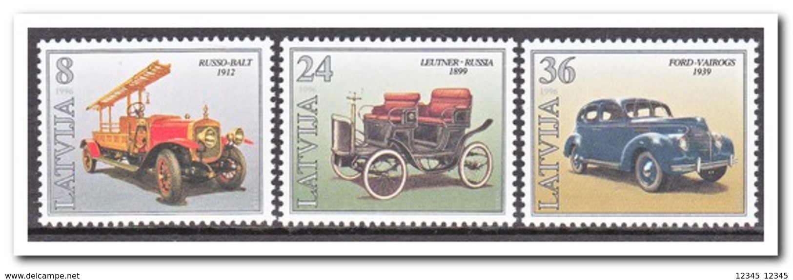 Letland 1996, Postfris MNH, Cars - Lettonie