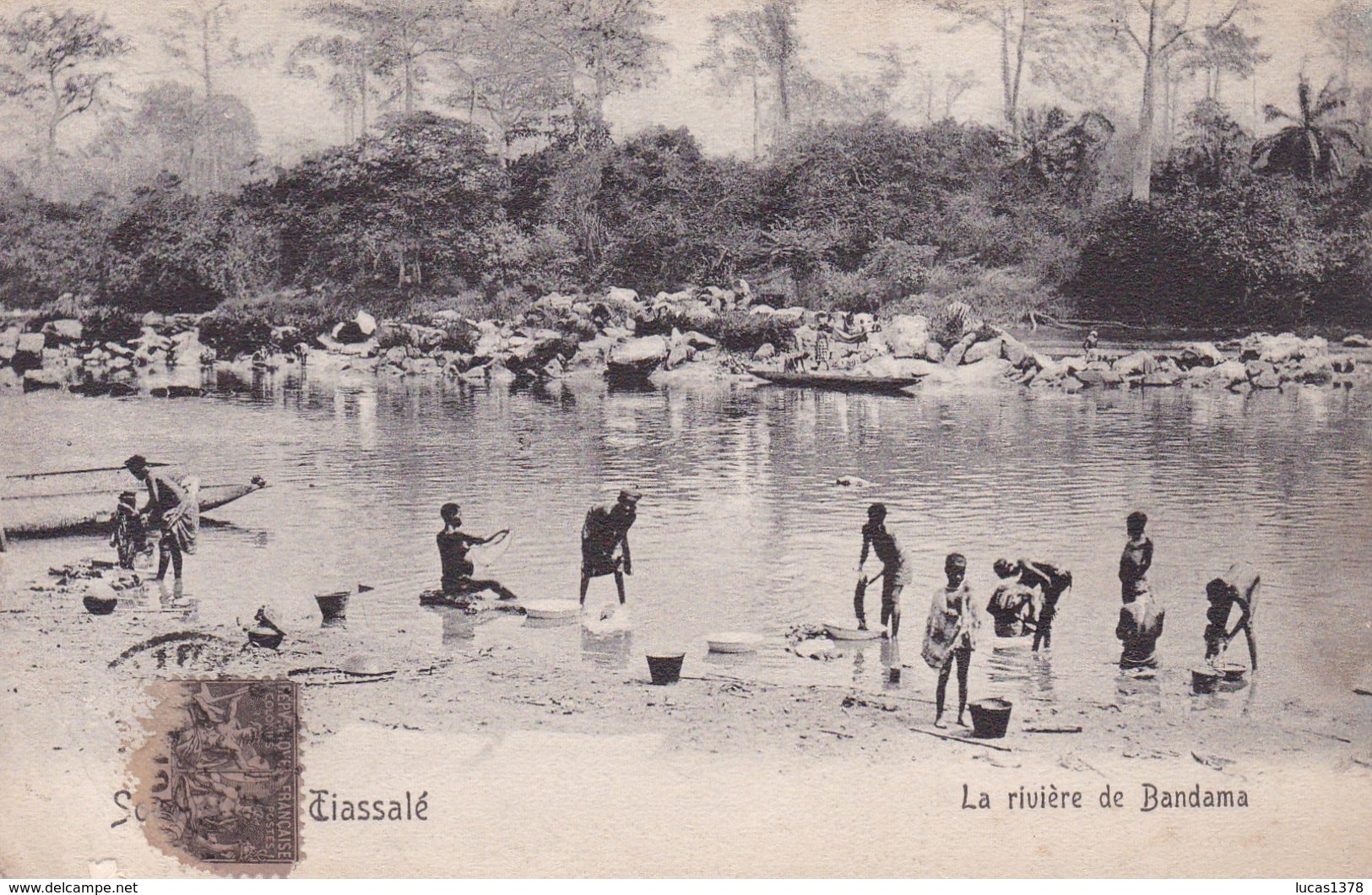 COTE D IVOIRE / SOUVENIR DE TIASSALE / LA RIVIERE DE BANDAMA - Côte-d'Ivoire