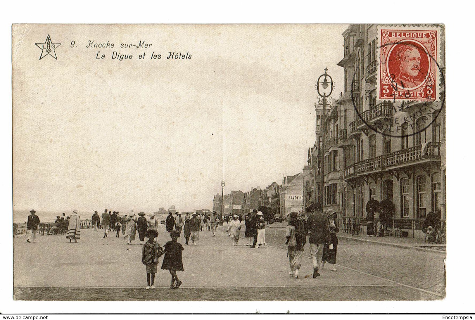 CPA - Carte Postale - Belgique-Knocke - La Digue Et Les Hôtels-1920- VM638 - Knokke