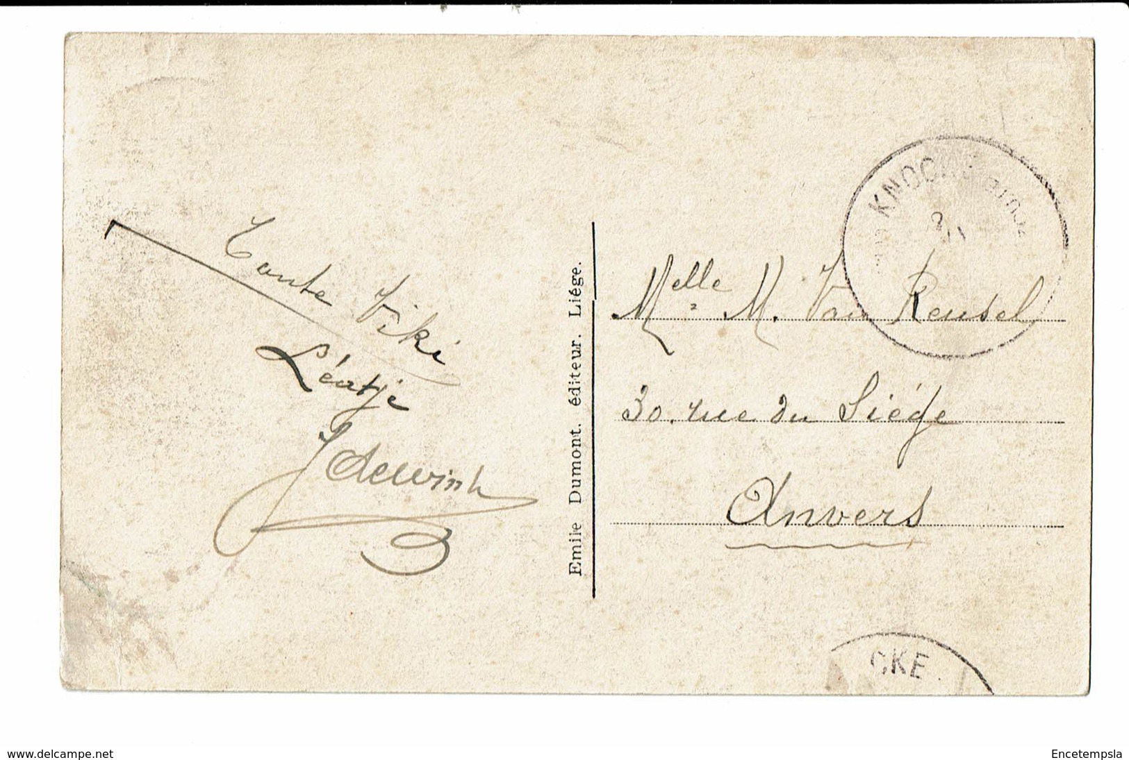 CPA - Carte Postale - Belgique-Knocke - La Digue Et Les Hôtels-1920- VM638 - Knokke