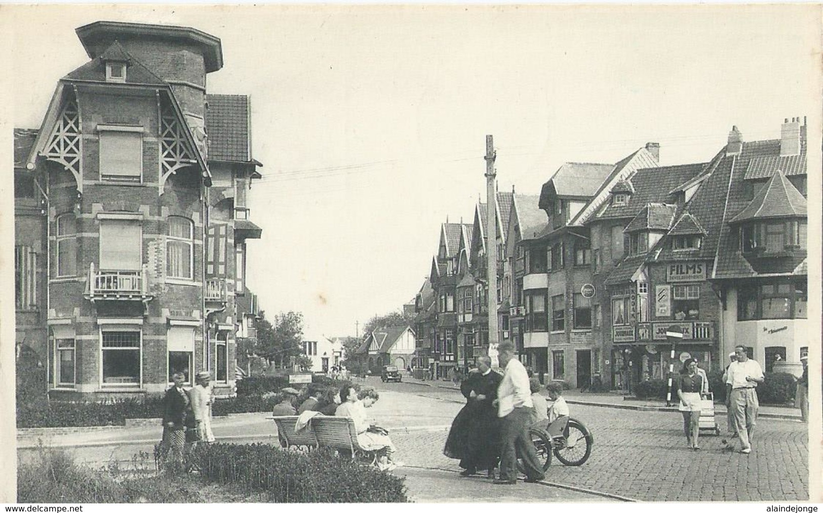 Duinbergen - (Knokke) - Rue De La Poste - Bazar Du Tennis Cauwels Duinbergen - 1954 - Knokke