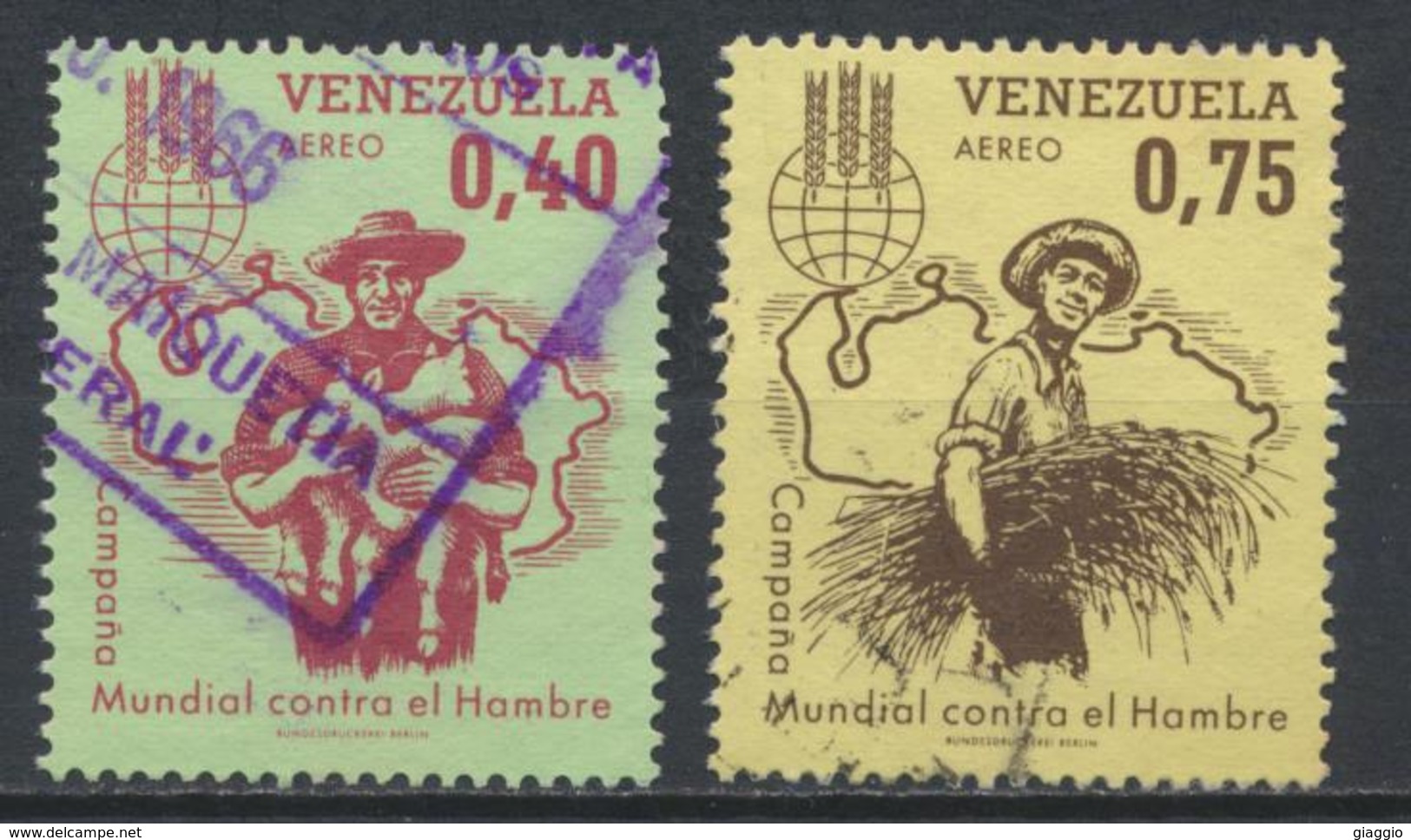 °°° VENEZUELA - Y&T N°784/85 PA - 1963 °°° - Venezuela