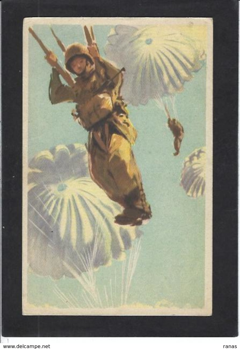 CPA Parachute Parachutisme écrite - Parachutisme