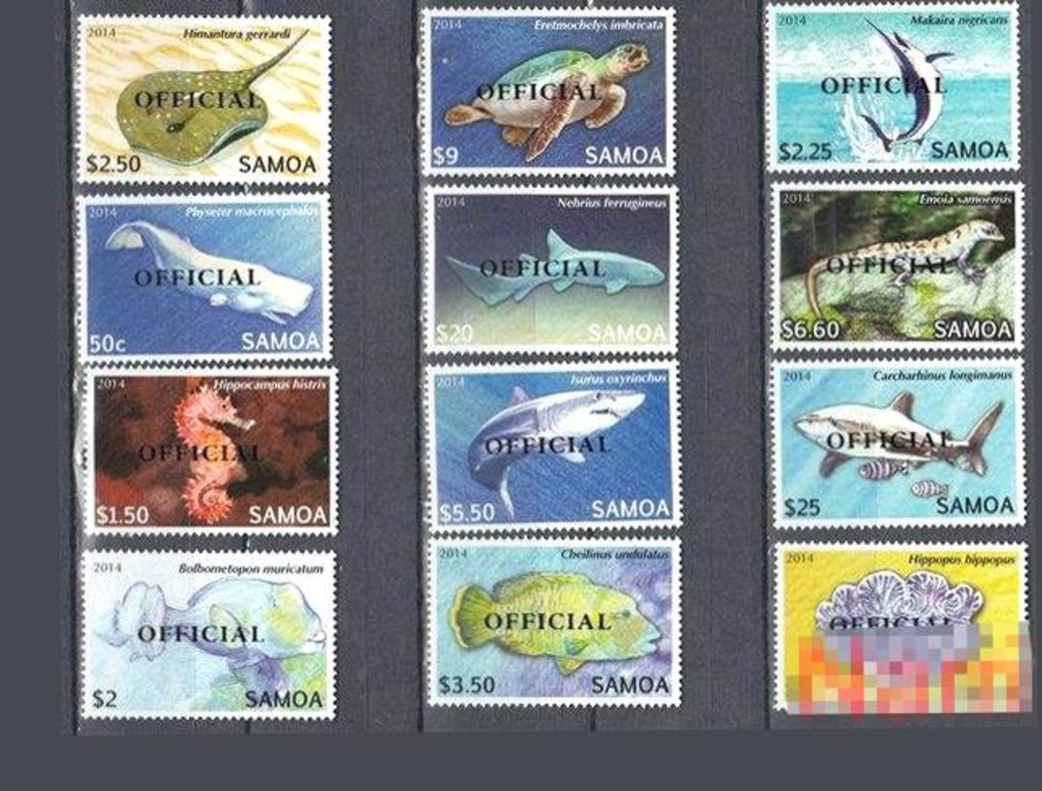 Samoa 2015 Fish Stamp Official - Samoa