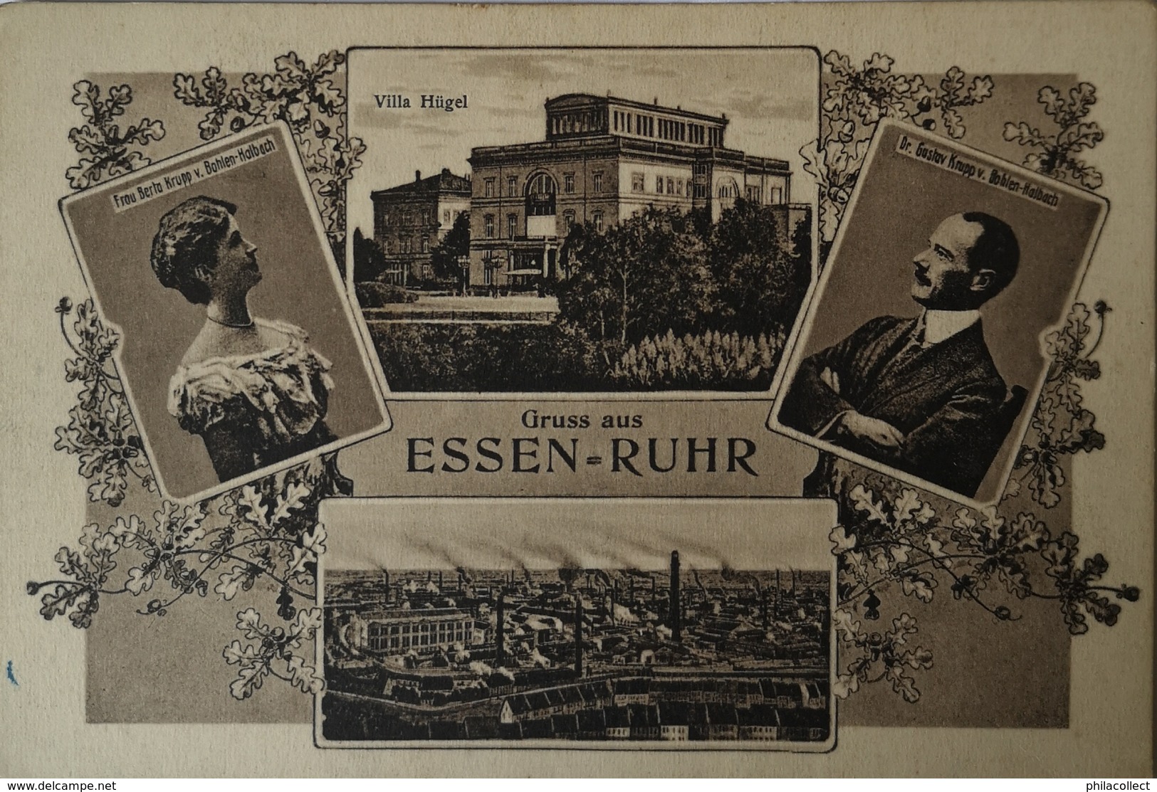 Essen - Ruhr // Gruss Aus // Mehrbild Ua Villa Hugel 1923 - Essen