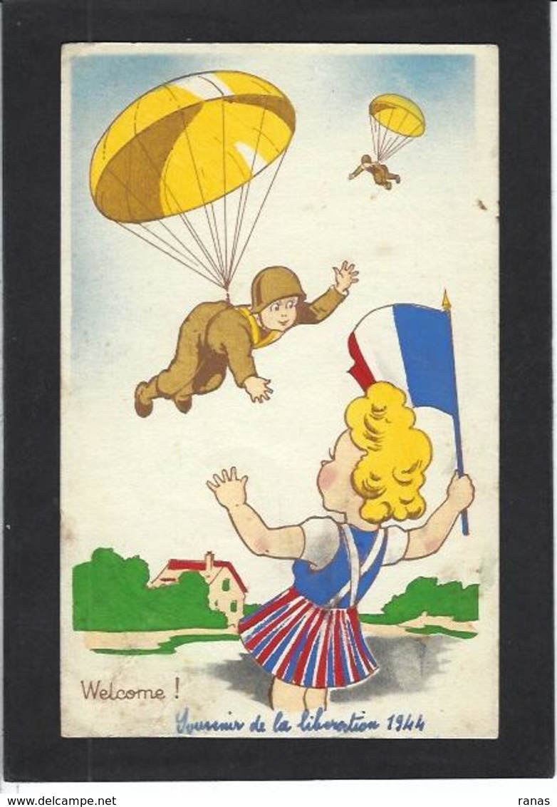 CPA Parachute Parachutisme écrite - Parachutisme