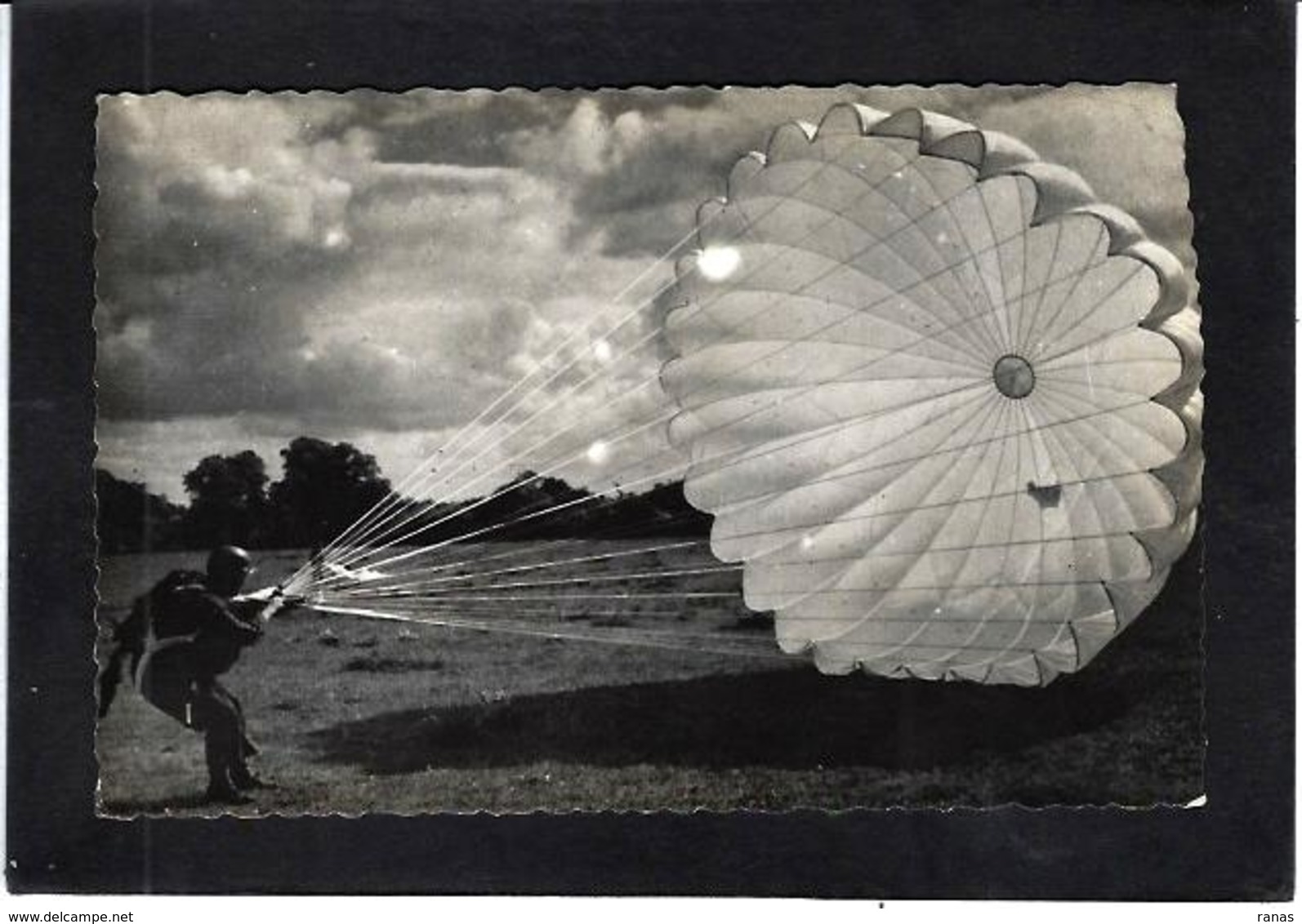 CPSM Parachute Parachutisme écrite - Paracadutismo