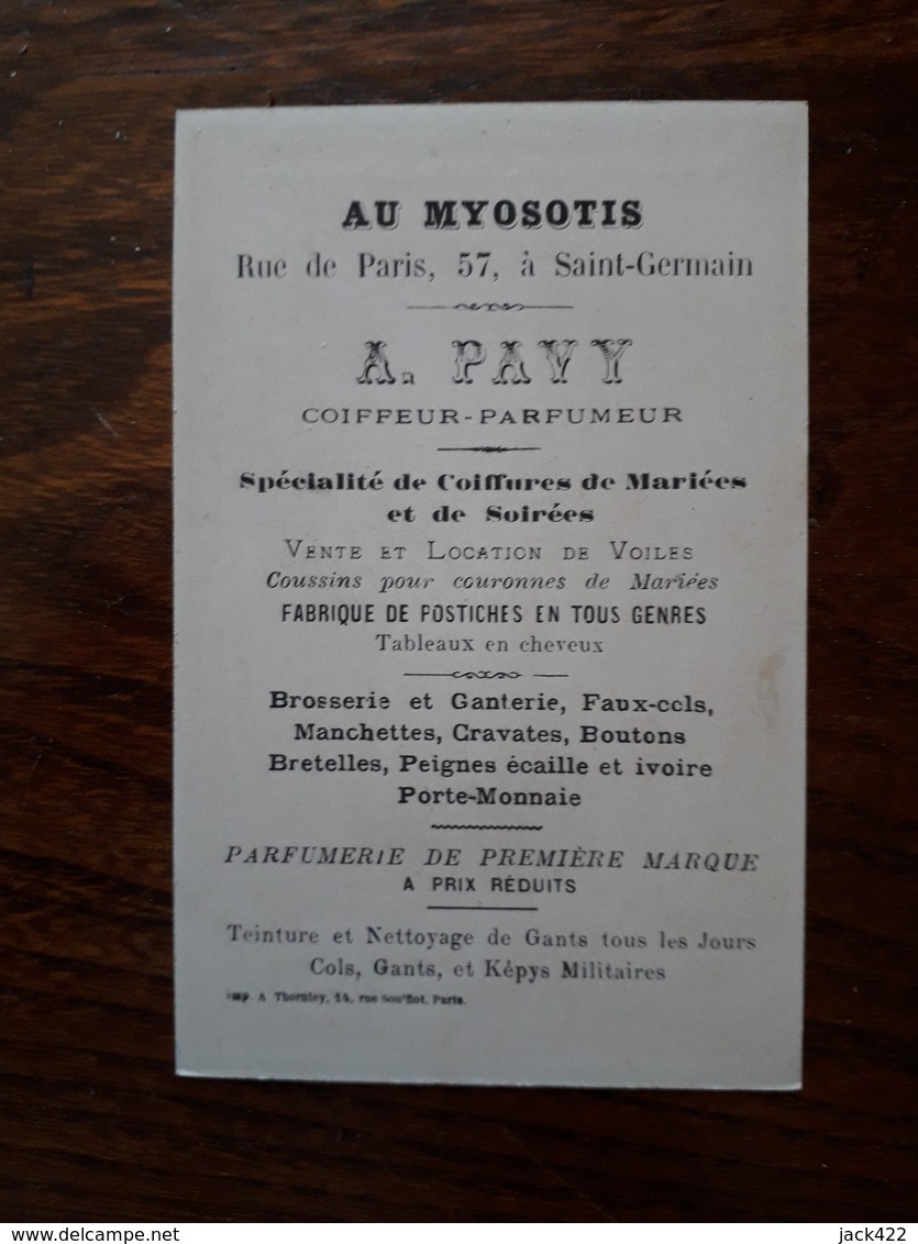 L16/5 Chromo. Journal La Lanterne. A.Pavy. Coiffeur , Parfumeur. Paris . Au Myosotis - Sonstige & Ohne Zuordnung