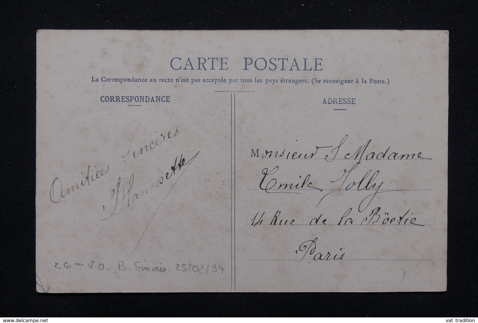 FRANCE - Oblitération  Jour De L 'An  Sur Type Blanc Sur Carte Postale De Lisieux Pour Paris - L 23178 - 1877-1920: Période Semi Moderne