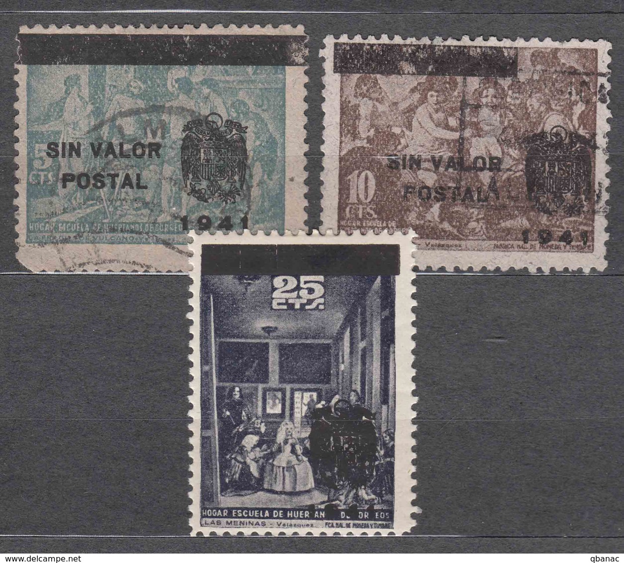 Spain Beneficiencia 1941, Not Officilay Issued Stamps - Wohlfahrtsmarken