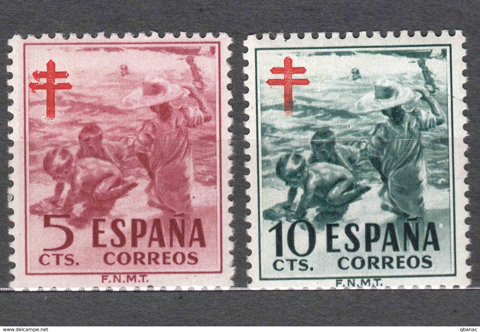 Spain 1951 TBC Pro Tuberculosos Mi#55-56 Mint Hinged - Bienfaisance