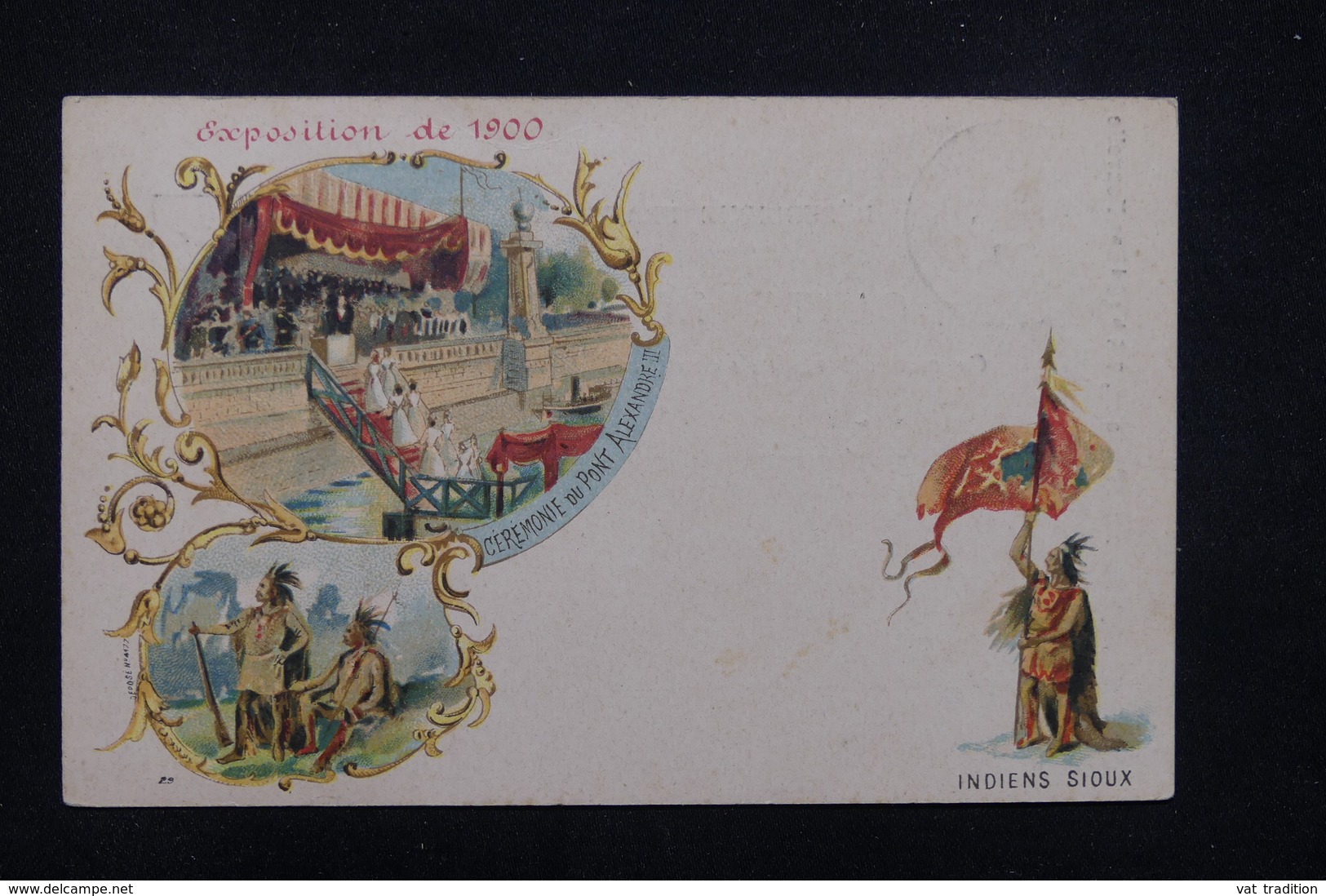 FRANCE - Oblitération " Paris Exposition Rapp " Sur Type Blanc Et Vignette Sur Carte Postale En 1900 - L 23194 - 1877-1920: Période Semi Moderne
