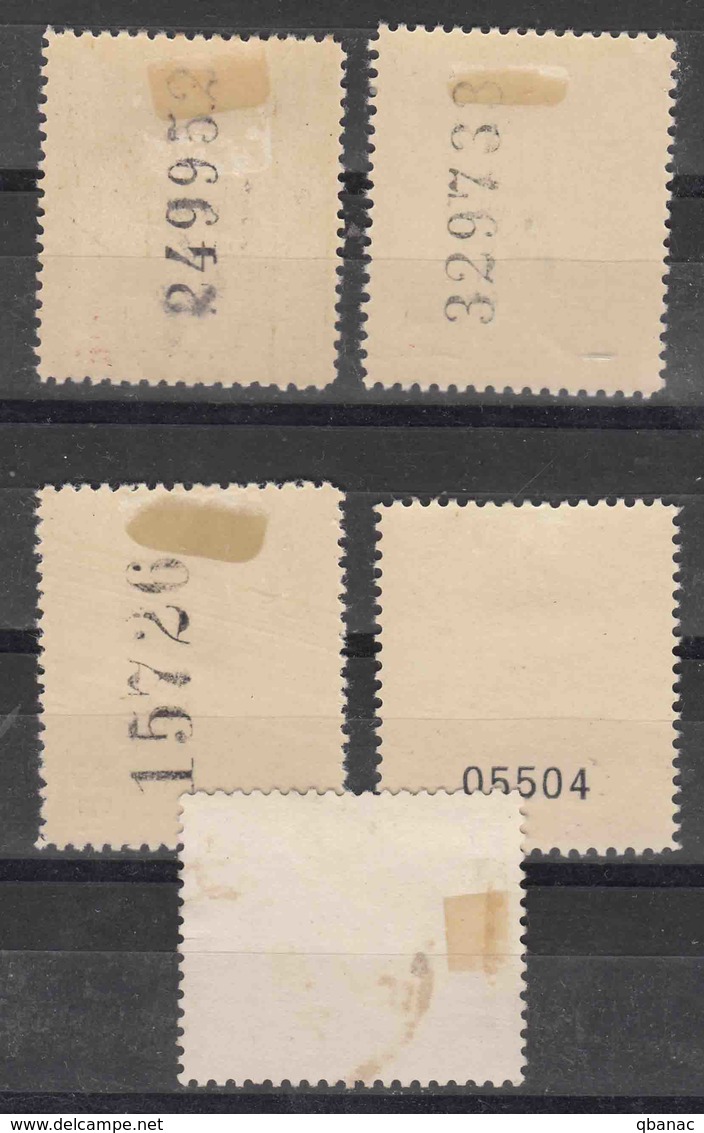 Spain Not Issued Stamps 1937 Edifil#14-18 Mint Hinged/used - Wohlfahrtsmarken