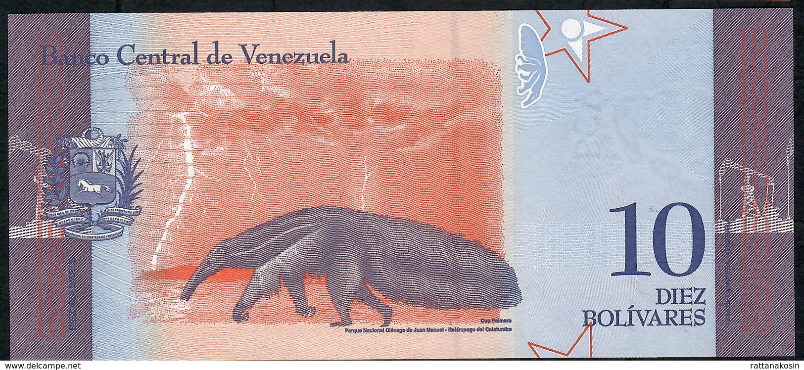 VENEZUELA P103 10 BOLIVARES 15.1.2018 #B       UNC. - Venezuela