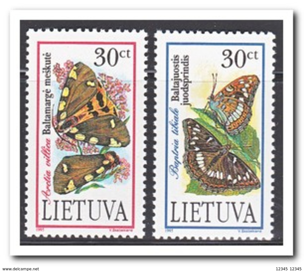 Litouwen 1995, Postfris MNH, Butterflies - Litouwen