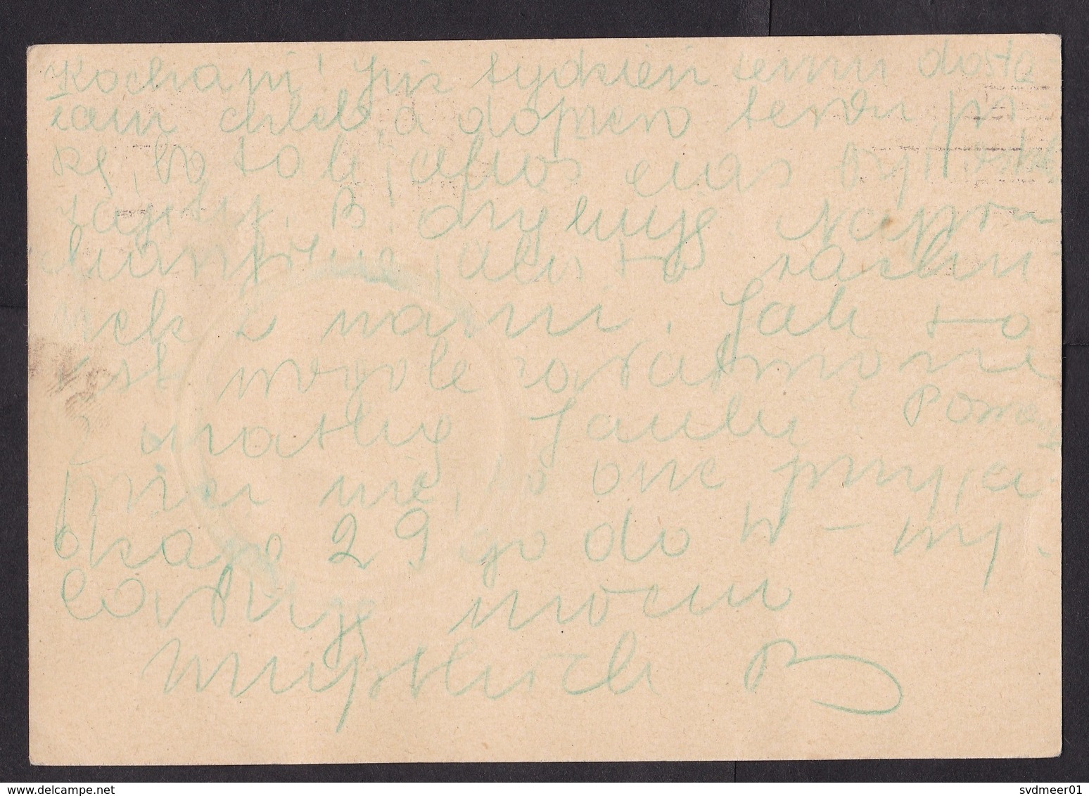 Germany / Occupied Poland / Generalgouvernement: Stationery Postcard, 1942, Cancel Warschau, War (minor Damage) - Algemene Overheid