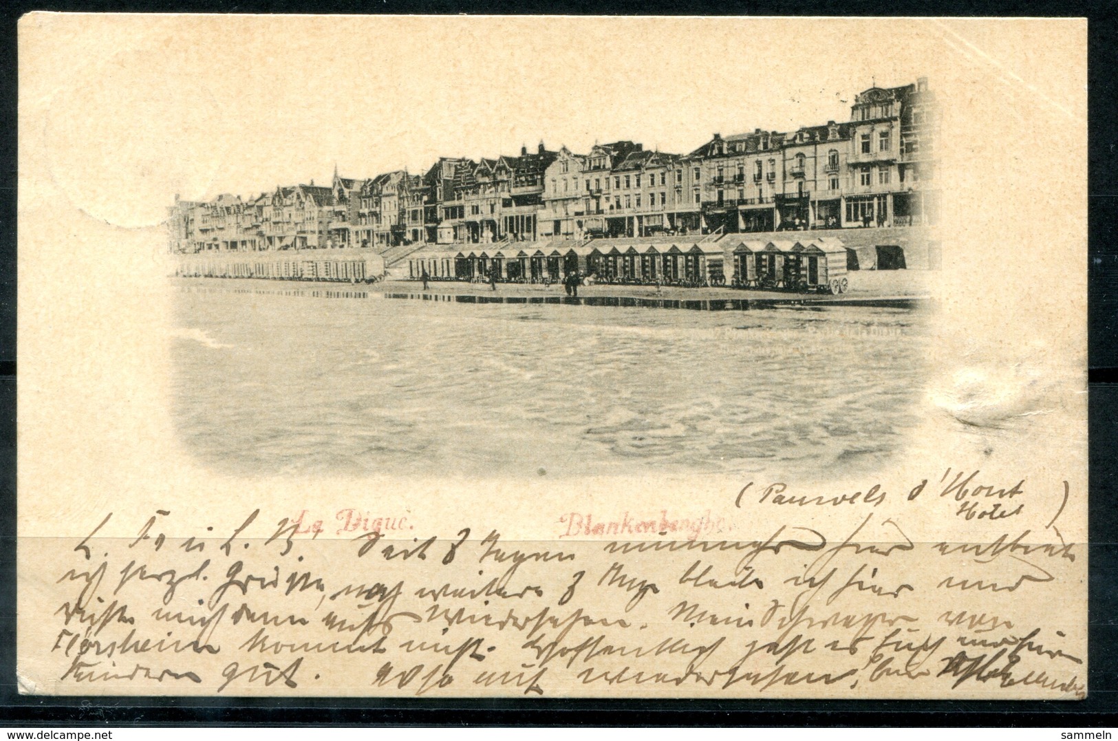 4469 - BELGIEN - Ansichtskarte 1898 Aus Blankenberghe, "La Digue" - Blankenberge