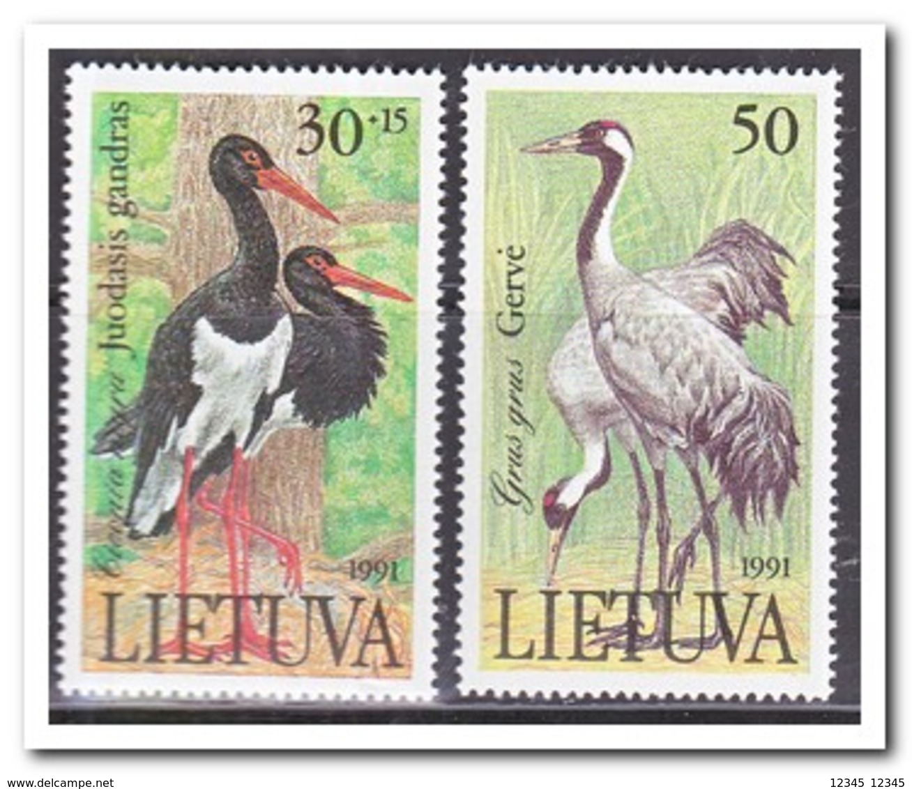 Litouwen 1991, Postfris MNH, Birds - Litouwen