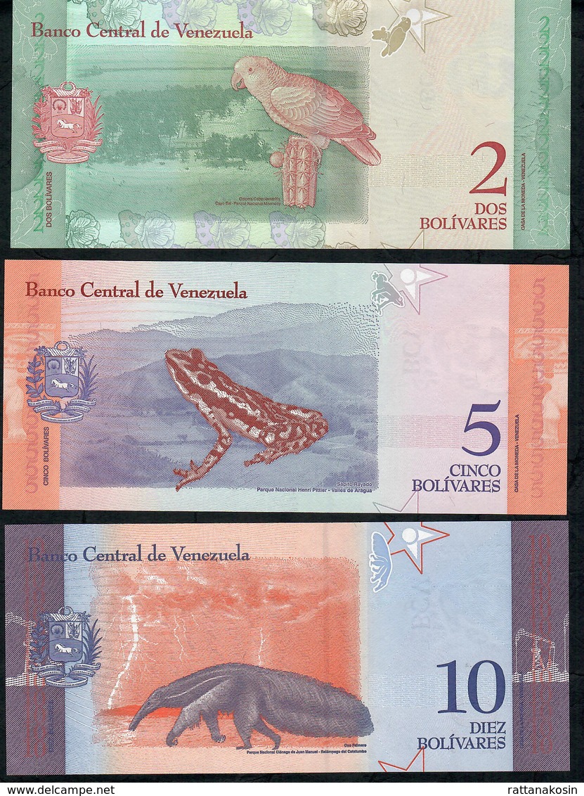 VENEZUELA P101-108b : 2 + 5 + 10 + 20 + 50 + 100 + 200 + 500 BOLIVARES ( = Set Of 8  )   2018        UNC. - Venezuela