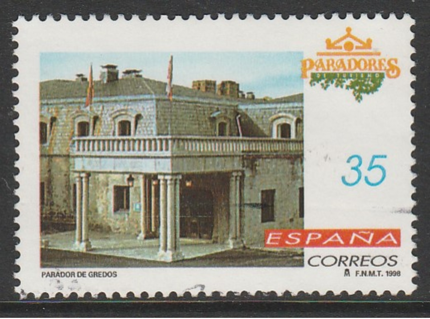 Spain 1998 Hotels 35 Pta Multicoloured  SW 3380 O Used - Used Stamps